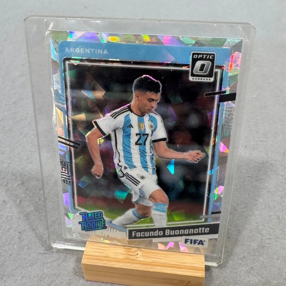 Panini Donruss Optic Soccer Facundo Buonanotte Argentina Blue Cracked Ice Rookie